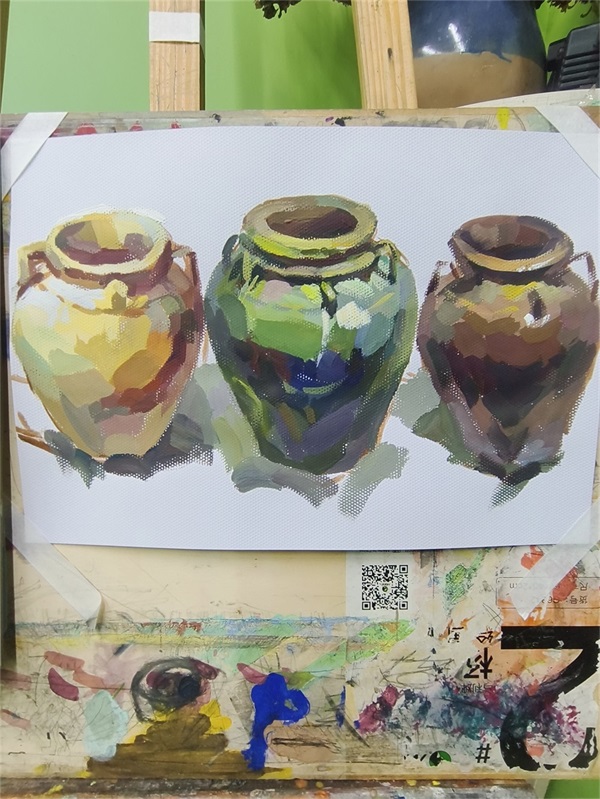 艺术大叔 水粉画作品